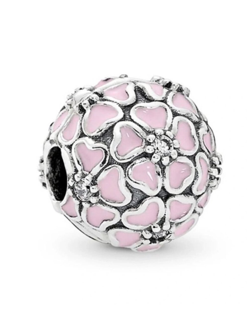 CLEARANCE NWOT Pandora Pink Primrose Clip Round